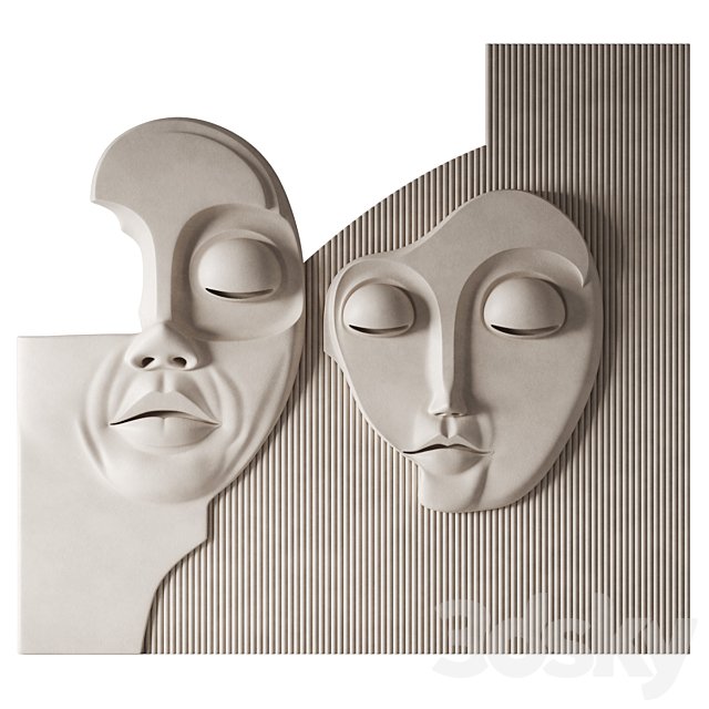 3d wall panel of the Face