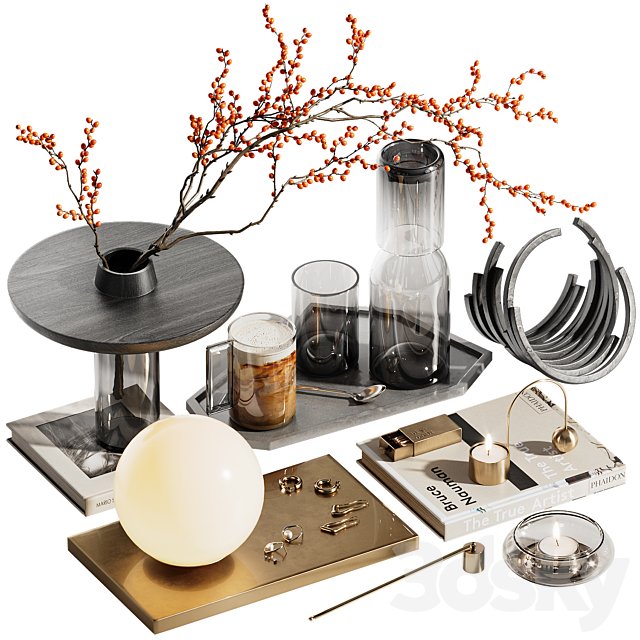 Decorative set with branches ch7