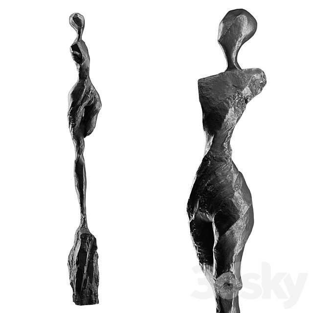 Abstract human sculpture 12
