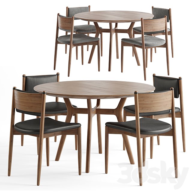 Ronu Chair. Trips Dining Table