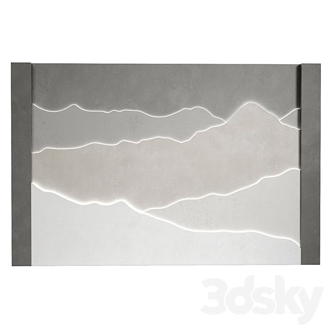Decorative panel wave 12