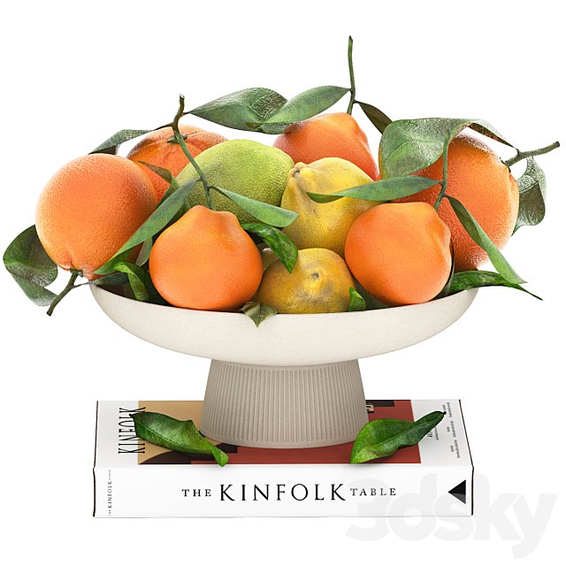 bowl of lemon mandarin and orange