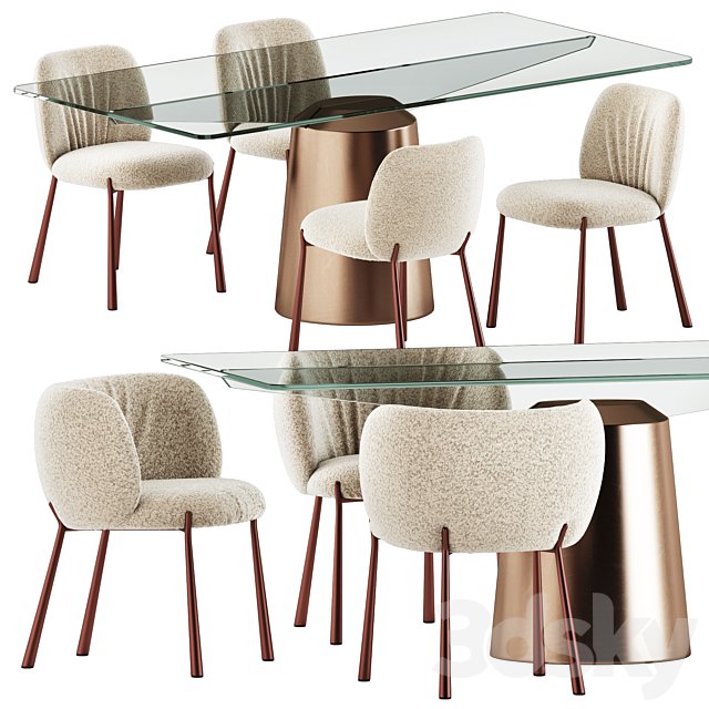 Mys Chairs and Spike Table by Midj
