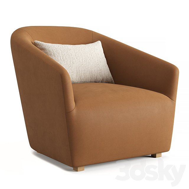 RH DELLA LEATHER CHAIR
