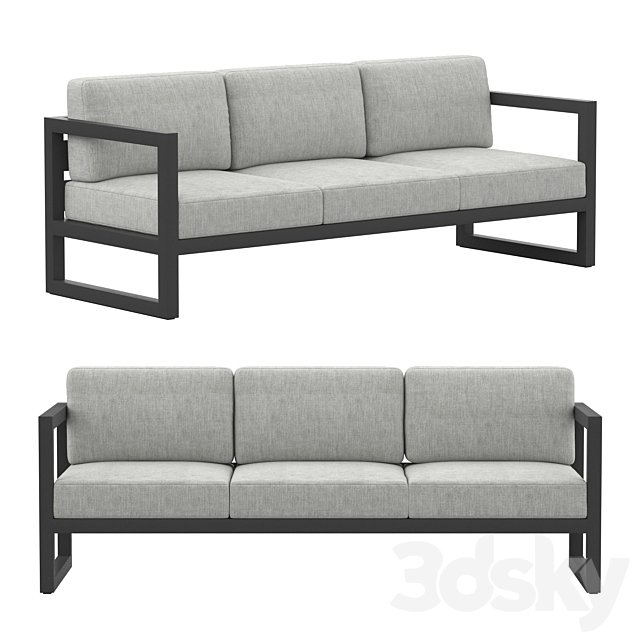 Smith Metal Outdoor Sofa