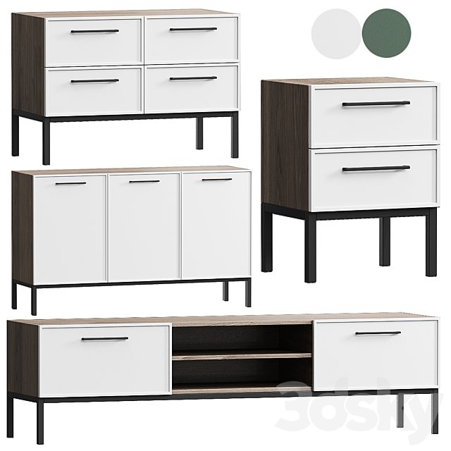 Chest of drawers,Bedside table,TV Nicole