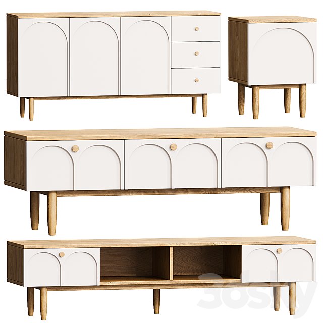 Chest of drawers, TV, Bedside table Arka