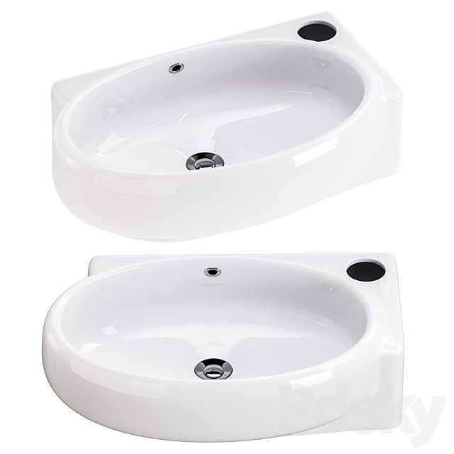 Corner Wall Mount Bathroom