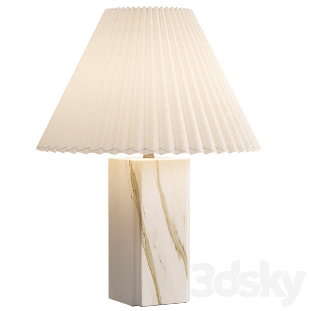 Bianca White Marble Table Lamp
