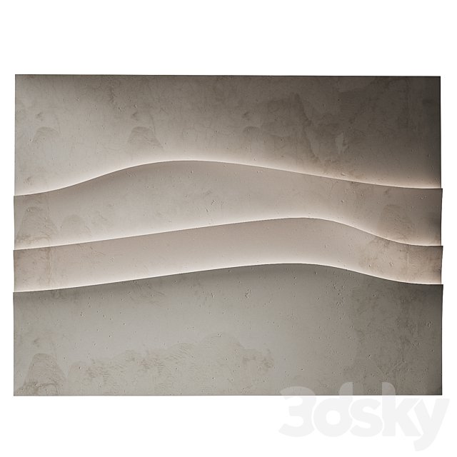 Abstract composition Relief wall Plateau 10