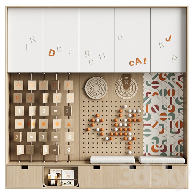 Interactive panel for children room