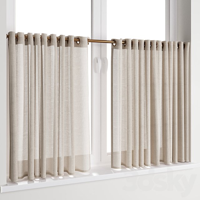 Curtain 54/ Short curtains on rings
