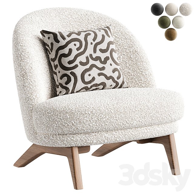 Pyle Cozy White Chair