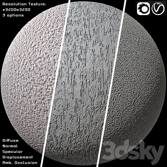 Relief figured ribbed decorative facing concrete plaster Reckli