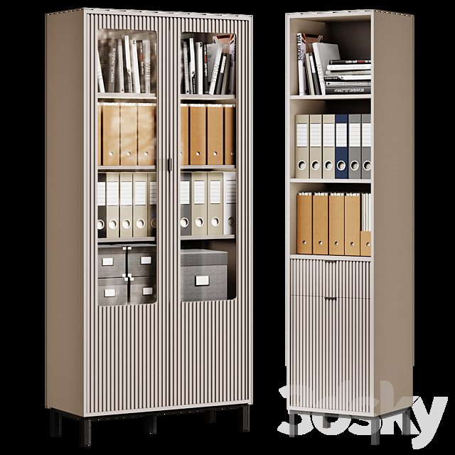 Showcase and rack Treyvis (Trejvis) Divan.ru (office filling)