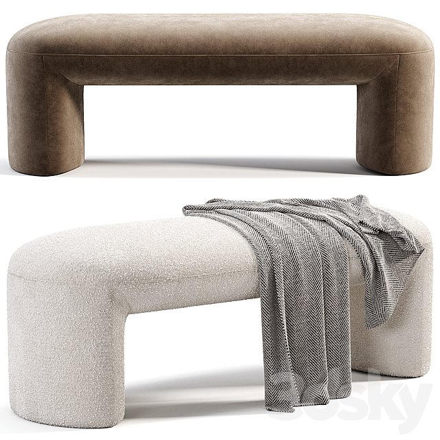 Mira Bench Pouf By Trithouse