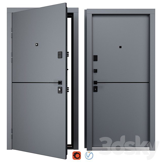 Entrance metal door Smart (Redfort)