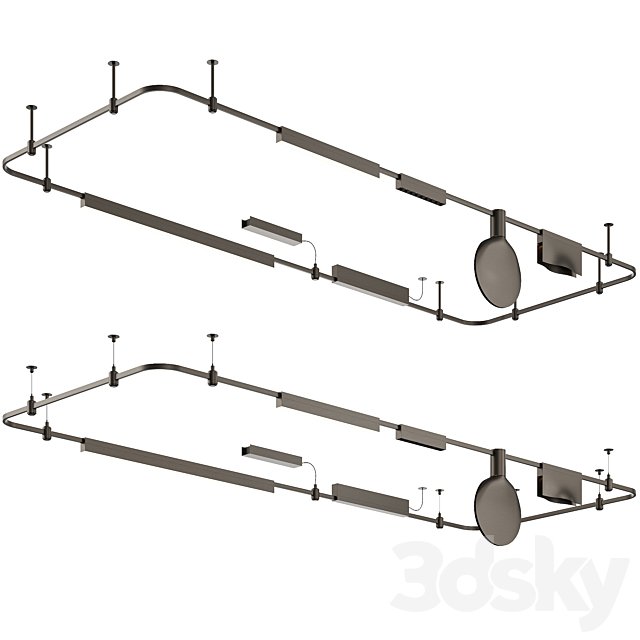 track system centersvet Aurom black Line Line Spot X Karim Rashid