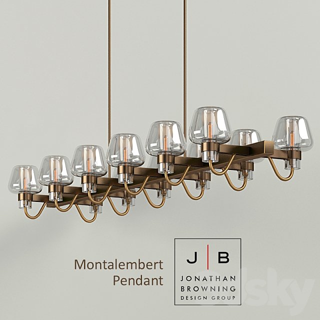 Chandelier and sconces Jonathan Browning Montalembert