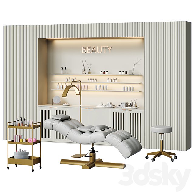 Beauty salon with couch and accessories \ Figuratti P01