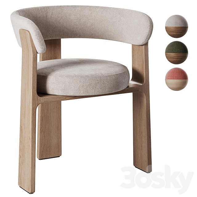 161 Granite 3-legged chair by Kavehome