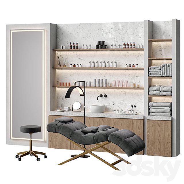 Beauty salon with couch and accessories \ Figuratti P03