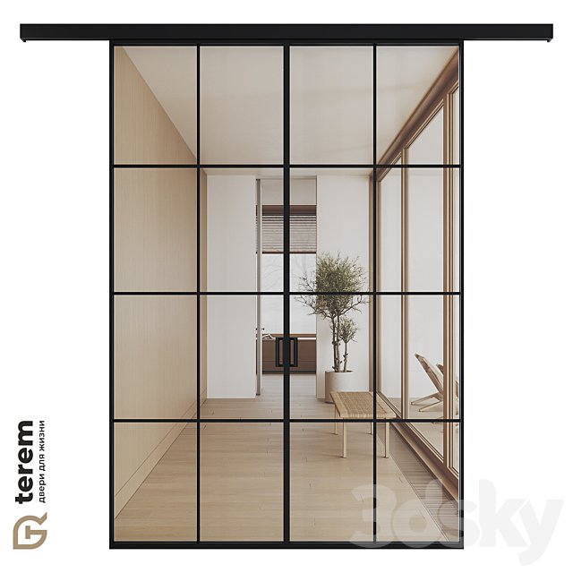 Interior door factory "Terem": sliding partitions Meta 08.12