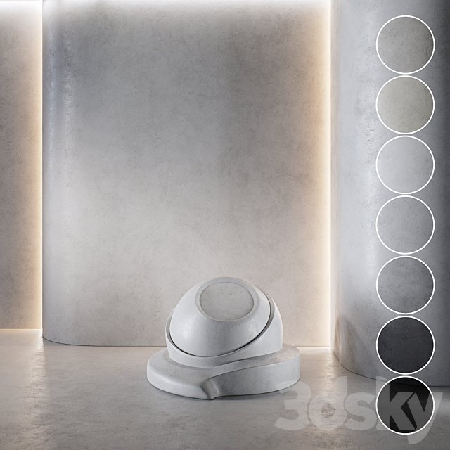 Decorative poster | Concrete set (seamless) | 41
