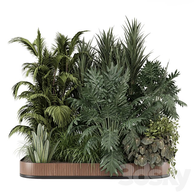 Outdoor Garden Set Bush and Tree 2565