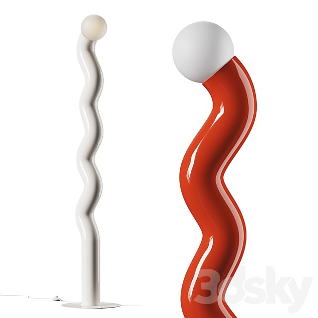 Westwing Collection Vloerlamp Memphis Floor Lamp