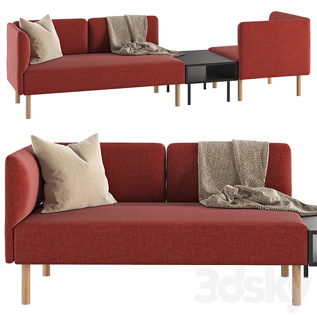 Lillehem 3-seat modular sofa