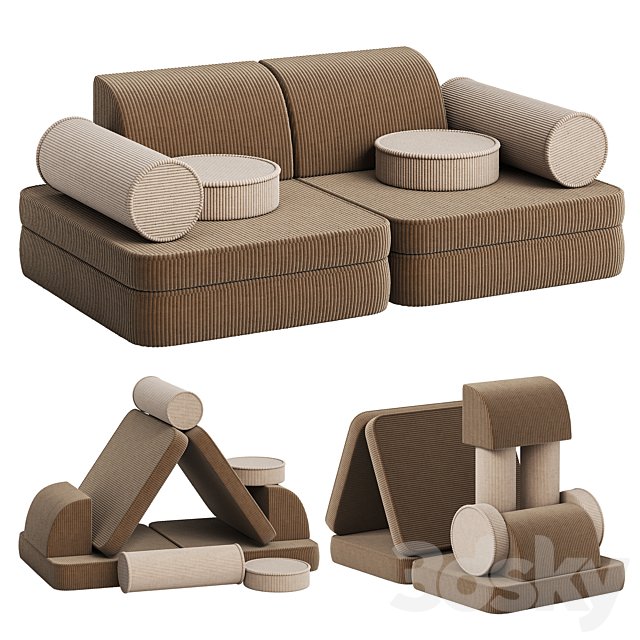 Children's Play Sofa Transformer Settee by Wigiwama