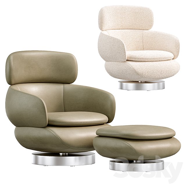 Vivienne High Armchair by Minotti