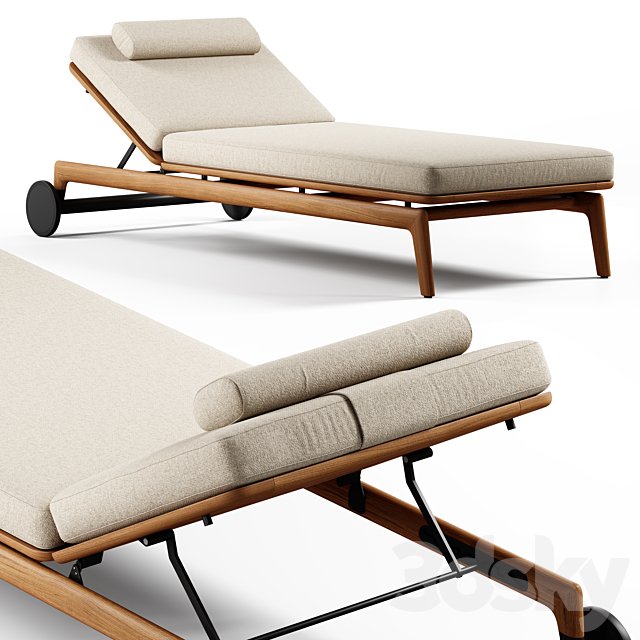 Poliform - Magnolia, Sun lounger by Emmanuel Gallina