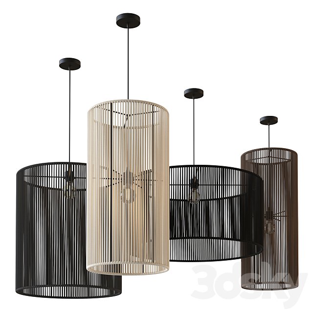 Composition of Scandi pendant lamps by EDL