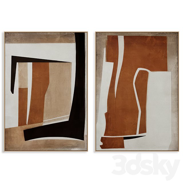 Abstract Painting Frame set 0358