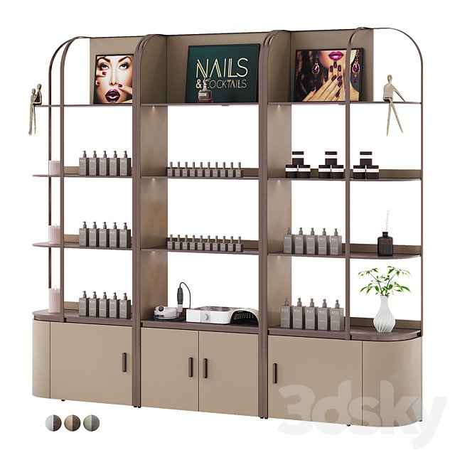 Salon Product Display Shelves