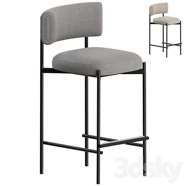 Amelie H65 H75 M TS Stool by MIDJ