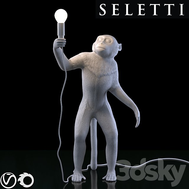 SELETTI The Monkey Lamp Standing Version