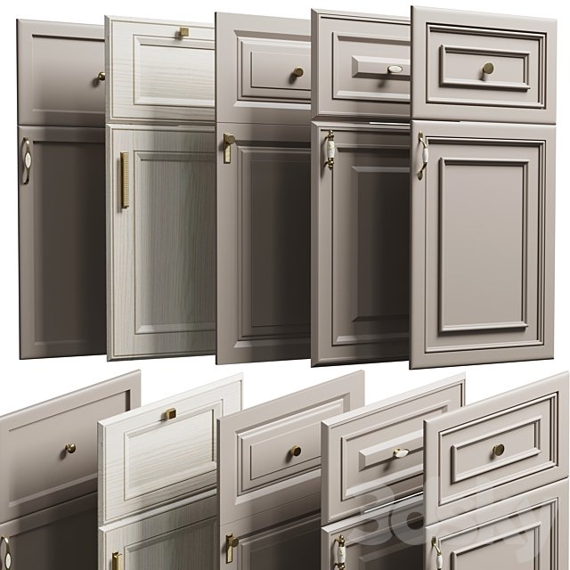 Kitchen faces in the classic style set 001