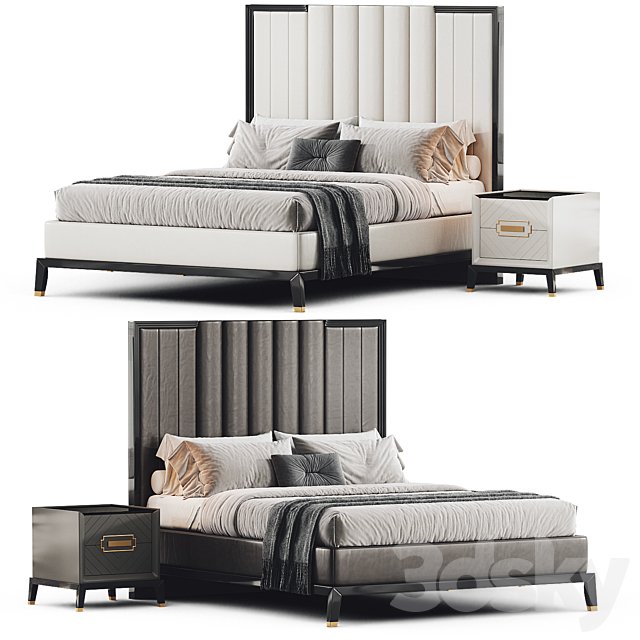High End Art Deco Style Bed