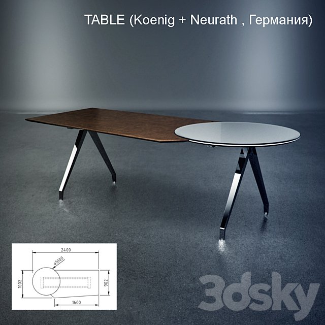 Table, (Koenig + Neurath, Germany)