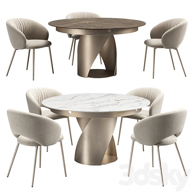 Calligaris Anime & Cyclone Dining Set