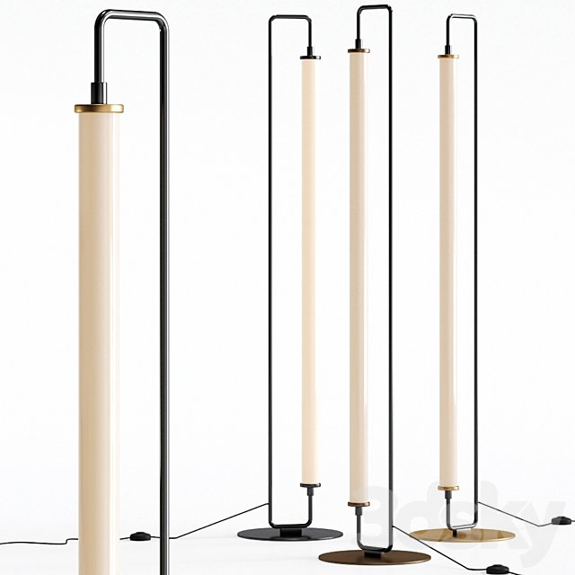 Linear Metal LED Floor Lamp