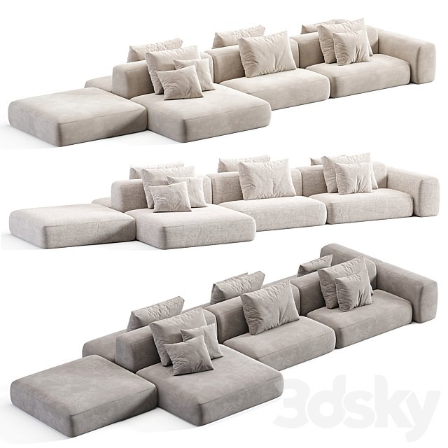 Stone Sofa Modular Sofa By Tamamm