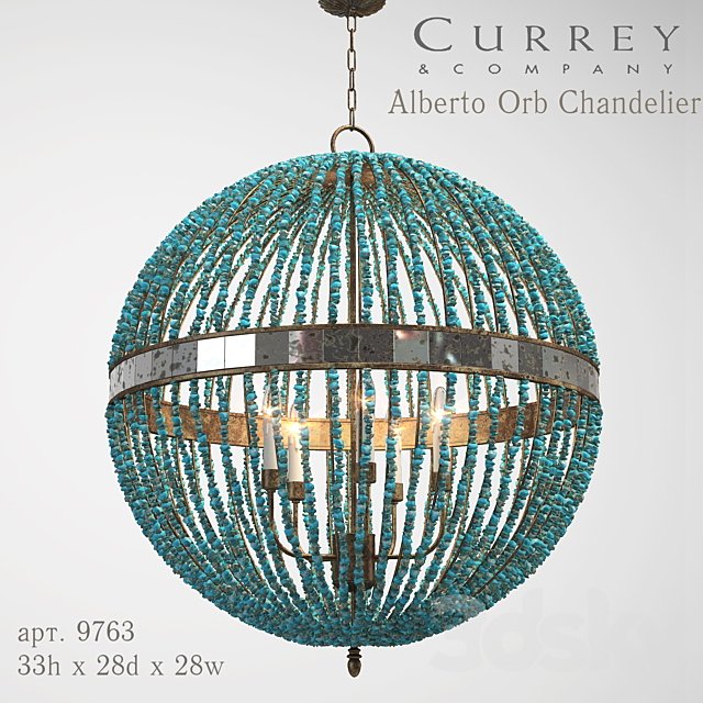 Currey &amp; company Alberto Orb Chandelier