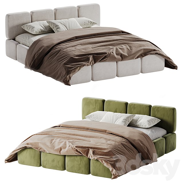 Letto Imbottito in Bucle Tayla Bed by Westwing