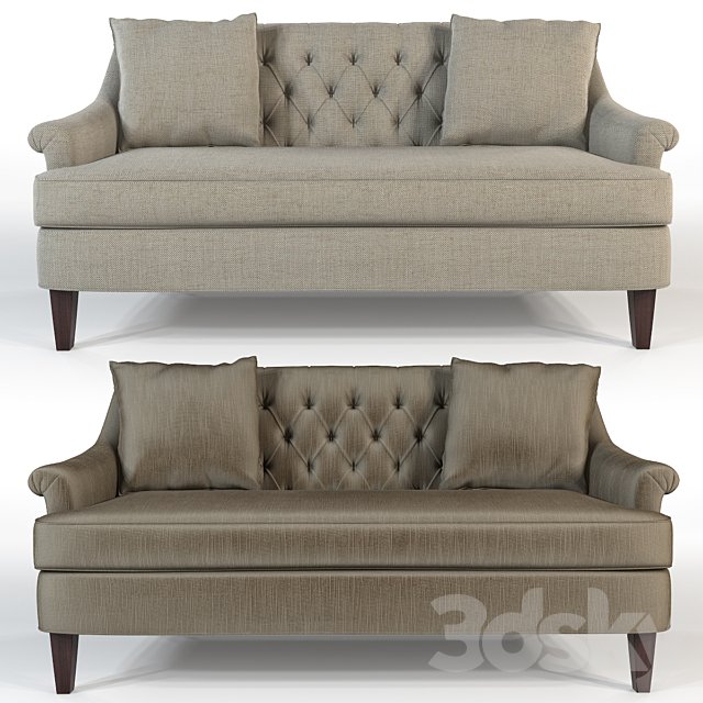 Hickory furniture - Marler tufted apartment sofa