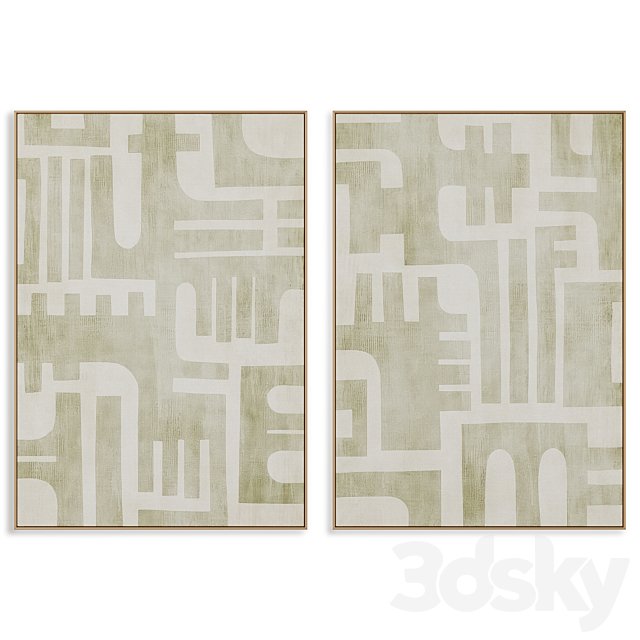 Abstract Painting Frame set 0531