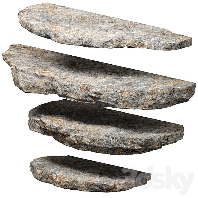 stone shelves